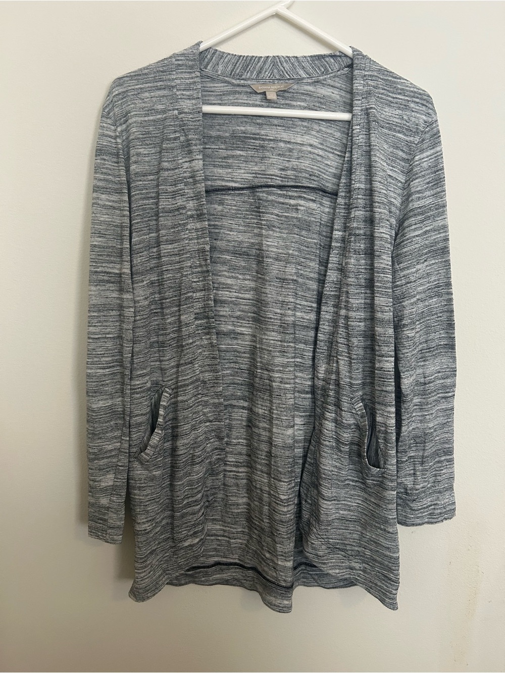 Banana Republic Heather Gray Open-Front Women’s Cardigan